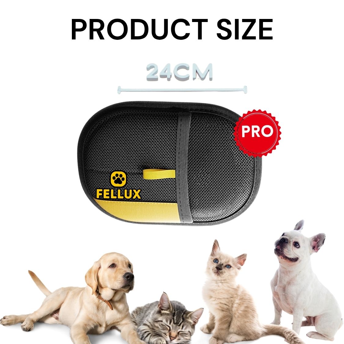Fellux FurFlash Pro | Next Gen Pet Hair Remover Glove for Clothes, Furniture & More