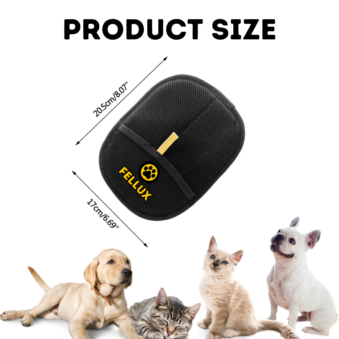 Fellux FurFlash (Classic) | Pet Hair Remover Glove for Clothes, Furniture & More